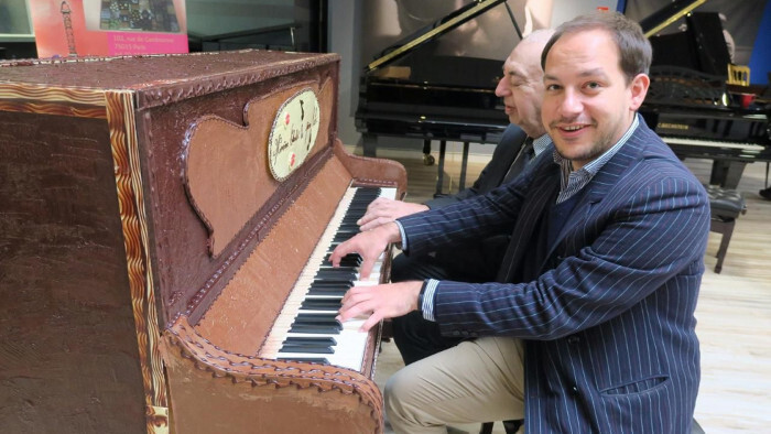 Un piano en chocolat