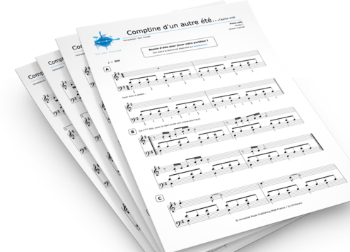 Partitions piano, de la partition piano confirmée à la partition piano  facile