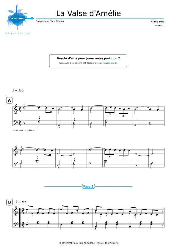 Partitions d piano