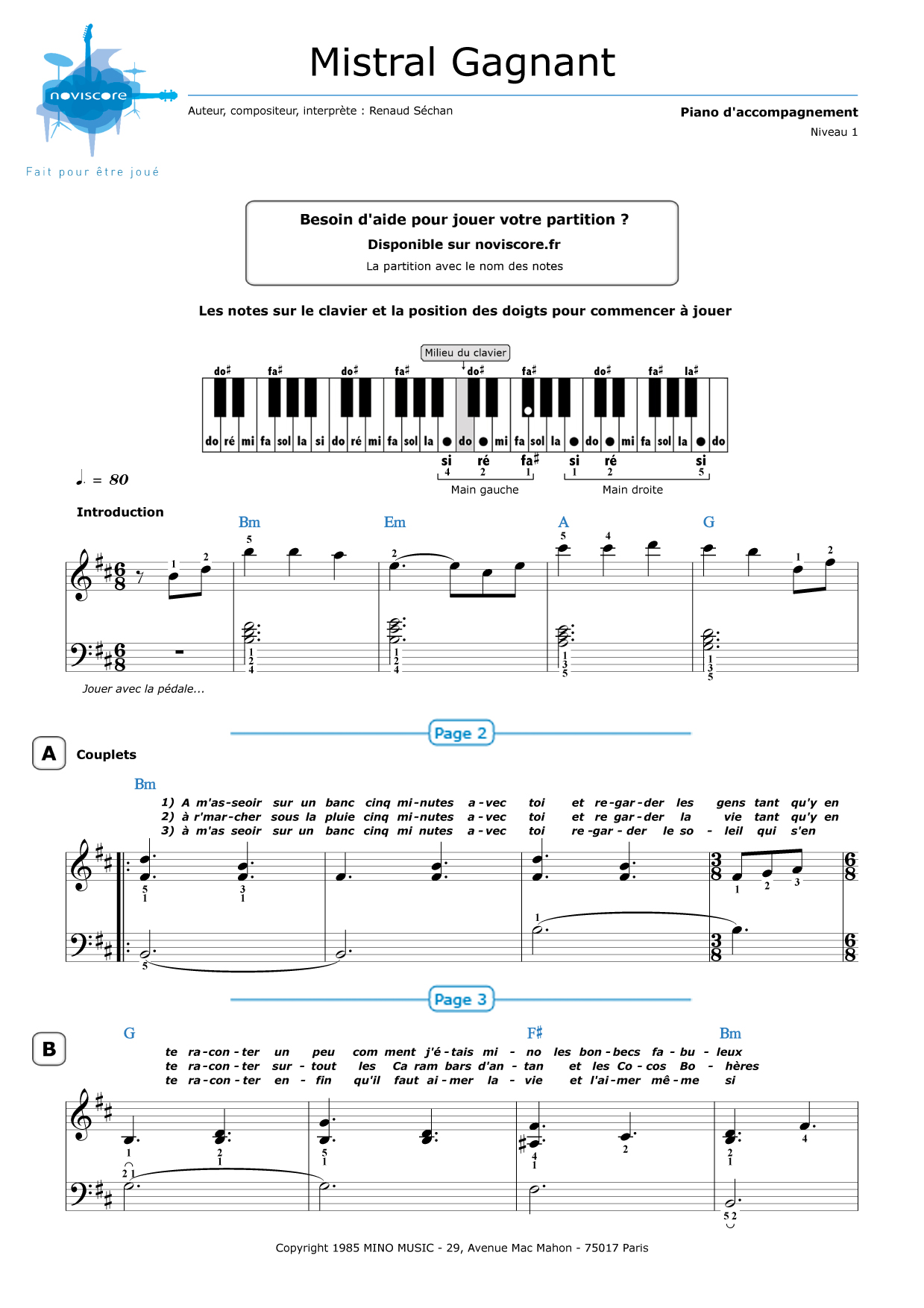Partition Piano Ca N Arrive Qu Aux Autres