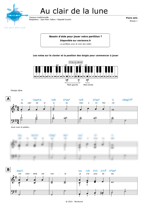 Partition Piano Au Clair De La Lune cHODENTK: Partition Piano Joyeux Anniversaire Facile Gratuite