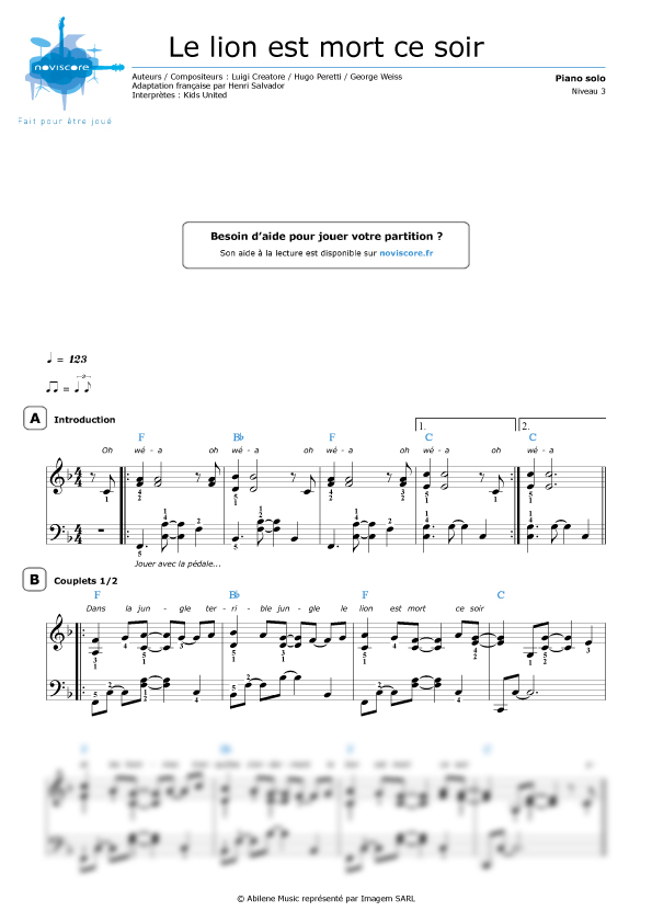 Le Lion Est Mort Ce Soir Chords Le Lion Est Mort Ce Soir Chords - Communauté MCMS™.