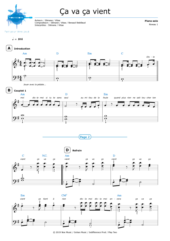 chanson ça va ça va - ca va ca va paroles