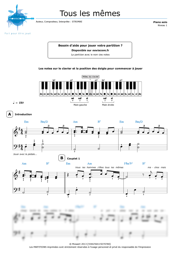 Перевод песни tous memes. Stromae Ноты. Ноты стромае для фортепиано. Stromae Ноты для фортепиано. Tous les memes Ноты.