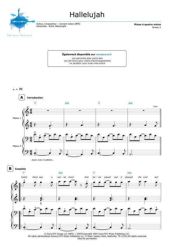 Partition Musique De Film Pdf partition piano 4 mains film