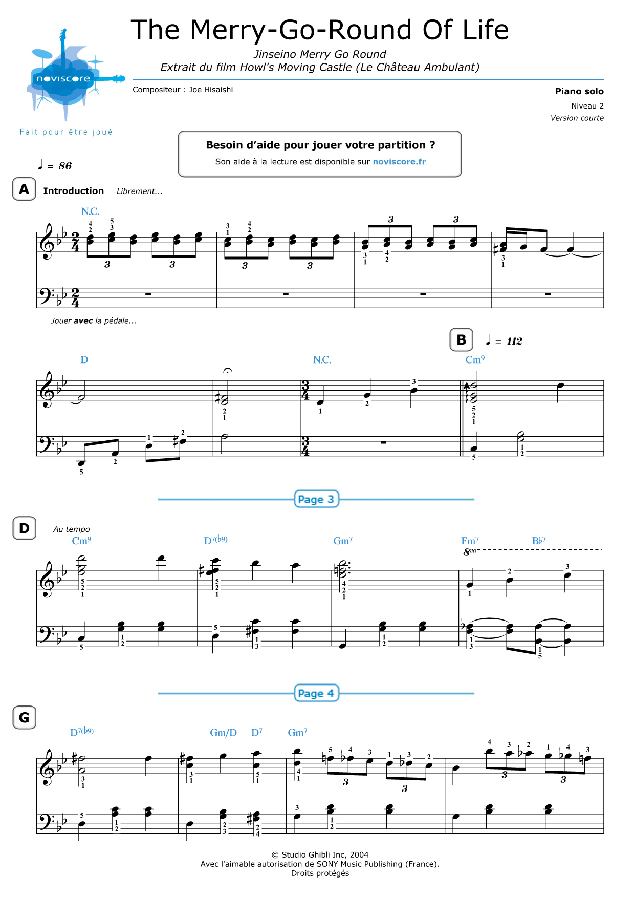 Studio Ghibli Partition Piano - 36 Morceaux Emblématiques - Pour Fans Et Pianistes