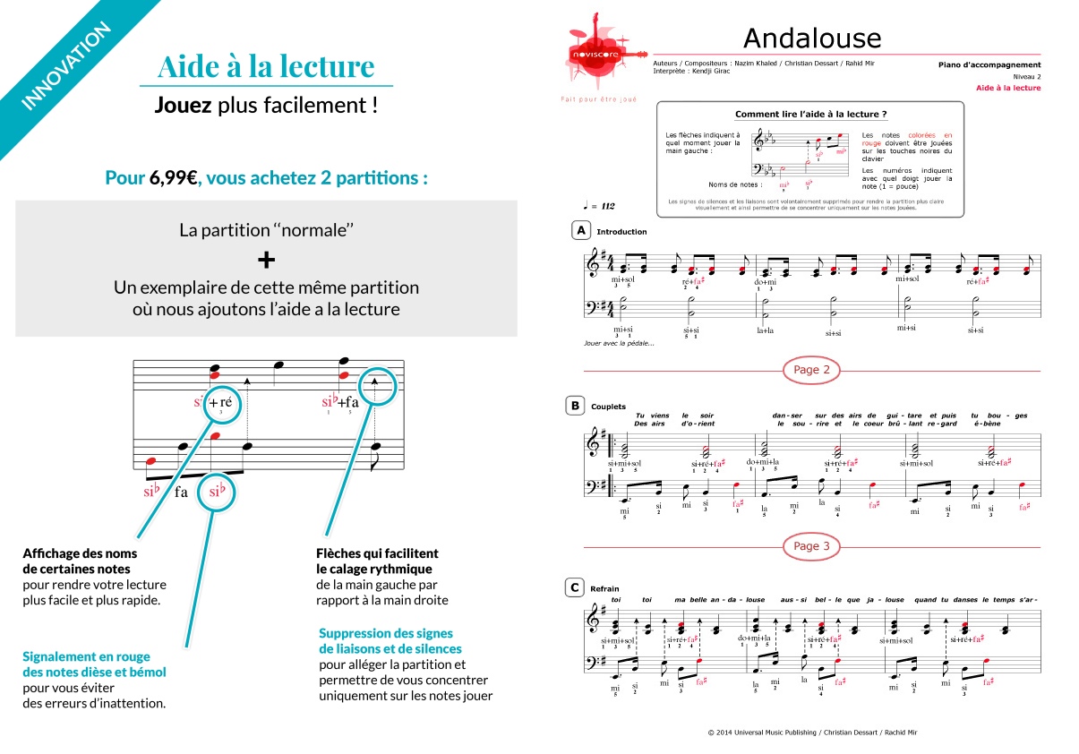 partition guitare kendji andalouse
