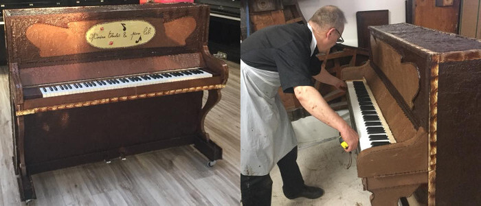 Piano en chocolat